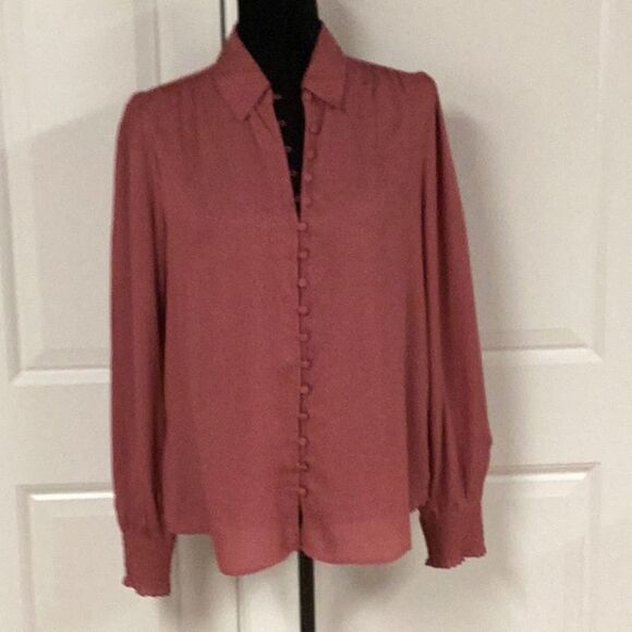 Express Rose Colored Blouse - Picture 1 of 5